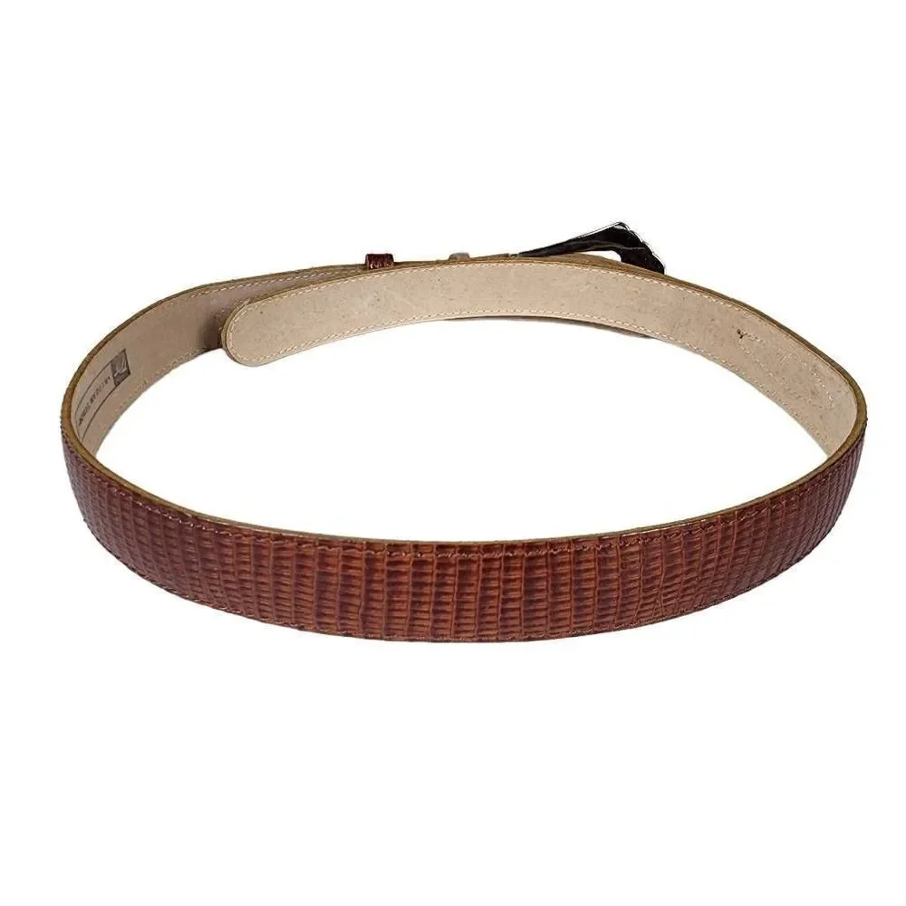 Morgan Taylor- Women’s Faux Leather Western Big Buckle, Size Medium